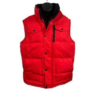 Grenade Snowboarding Insulated Red Puffer Vest Mens Size L